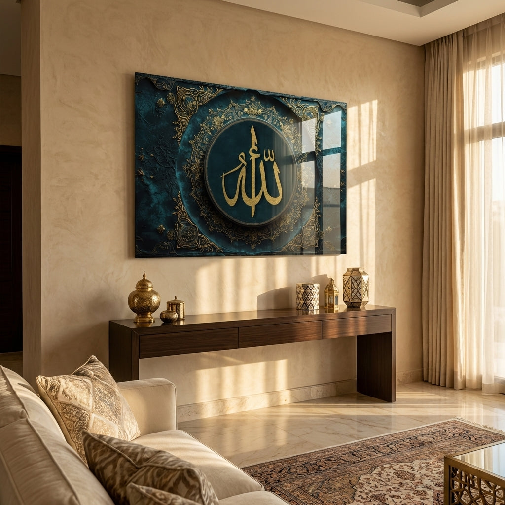 Allah Glass Islamic Wall Art - WTC071