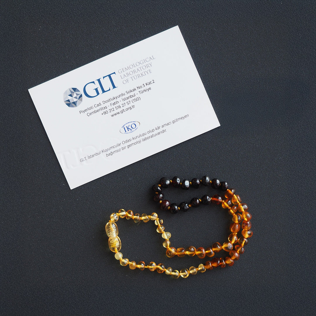 Natural Amber Necklace for Children - WAMT053