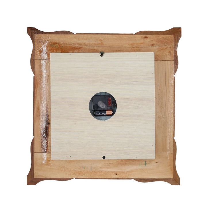 Handmade Hatem-Inlaid Wooden Wall Clock – WAAH152