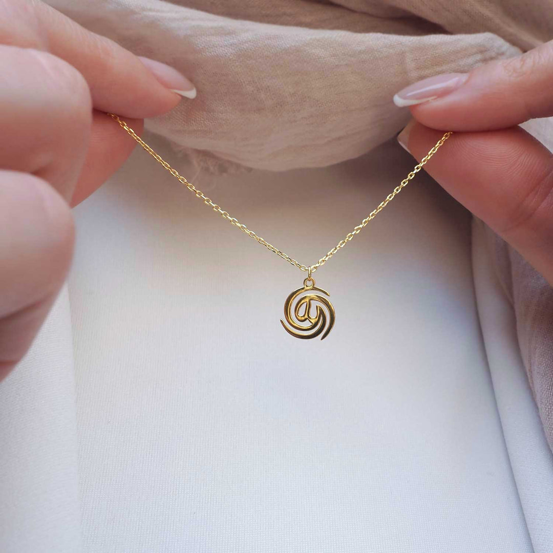 Allah Written Silver Necklace - WAMT015