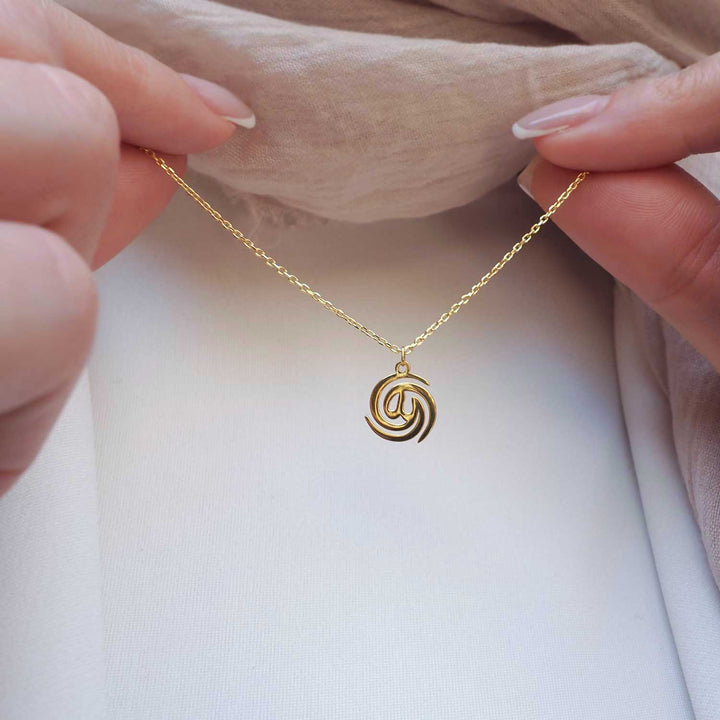 Allah Written Silver Necklace - WAMT015