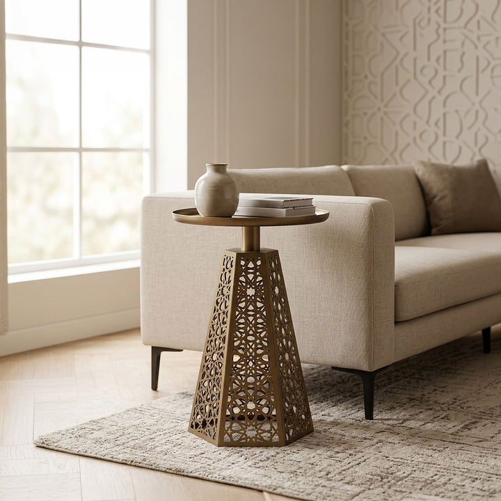 Berlian M Metal Islamic Side Table - WAMZ004