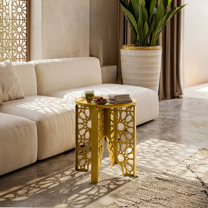 Emas M Metal Islamic Side Table - WAMZ012