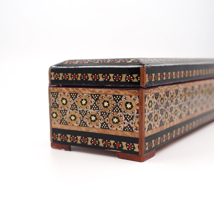 Traditional Motif | Handcrafted Hatem-Inlaid Wooden Box - WAAH102