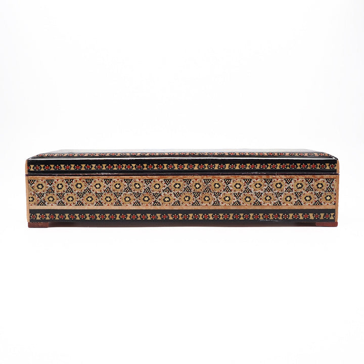 Traditional Motif | Handcrafted Hatem-Inlaid Wooden Box - WAAH104