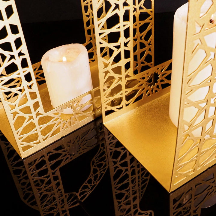 Metal Ramadan Candle Holder Set of 2 - WAMH168