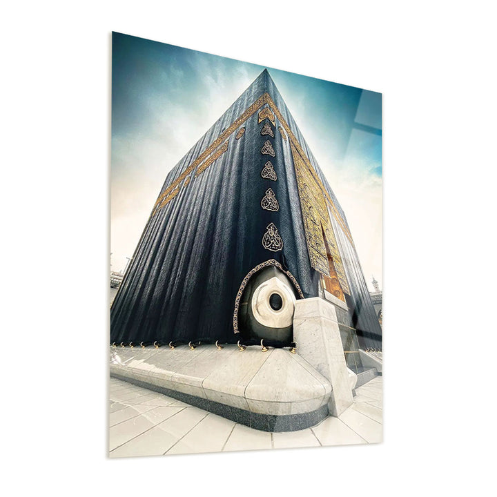 Ḥajar al Aswad Glass Islamic Wall Art - WTC004