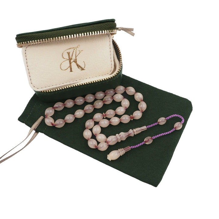 Aydın Köksal Master-Crafted Pressed Amber Tasbeeh with Special Box - WATD848