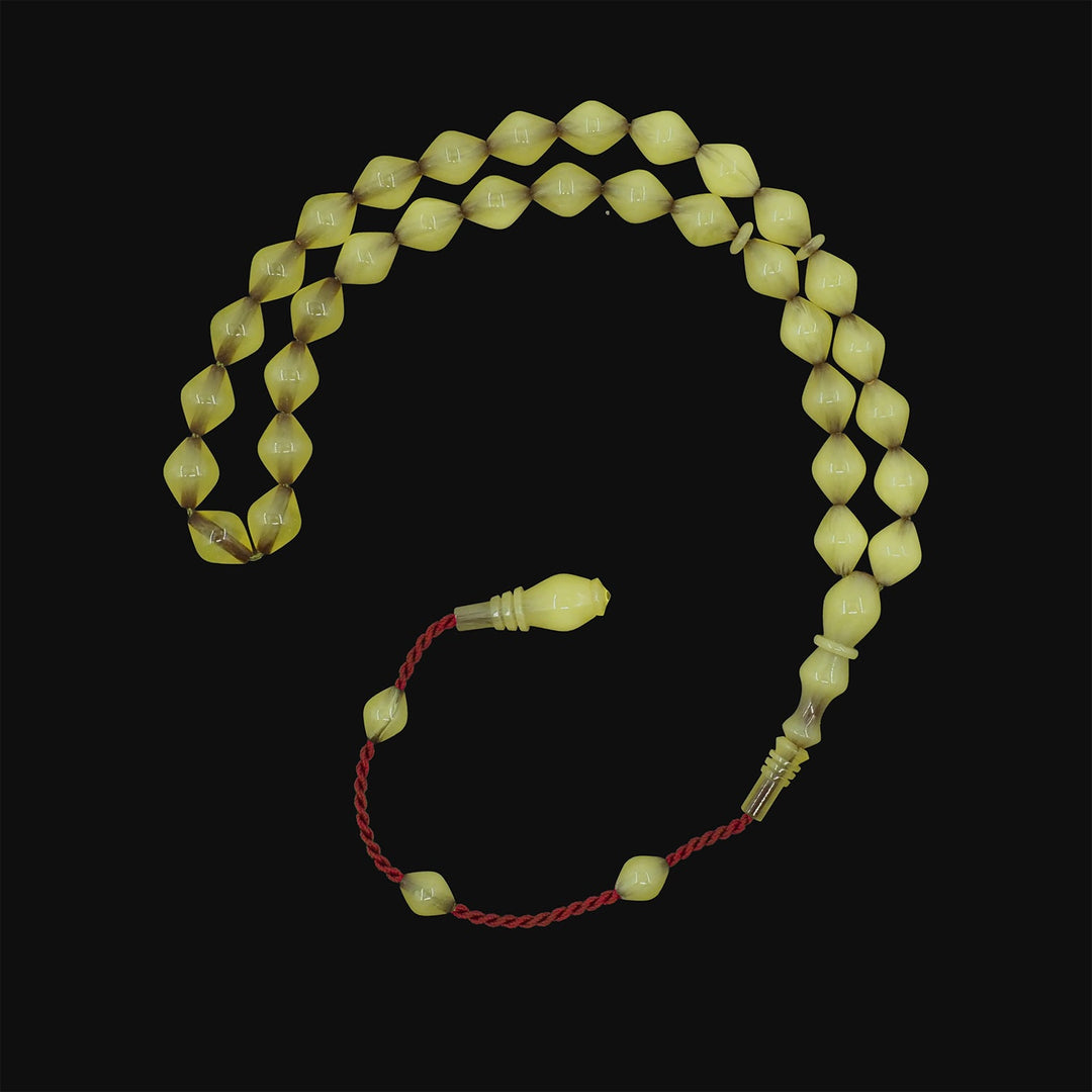 Aydın Köksal Master-Crafted Pressed Amber Tasbeeh with Special Box - WATD851