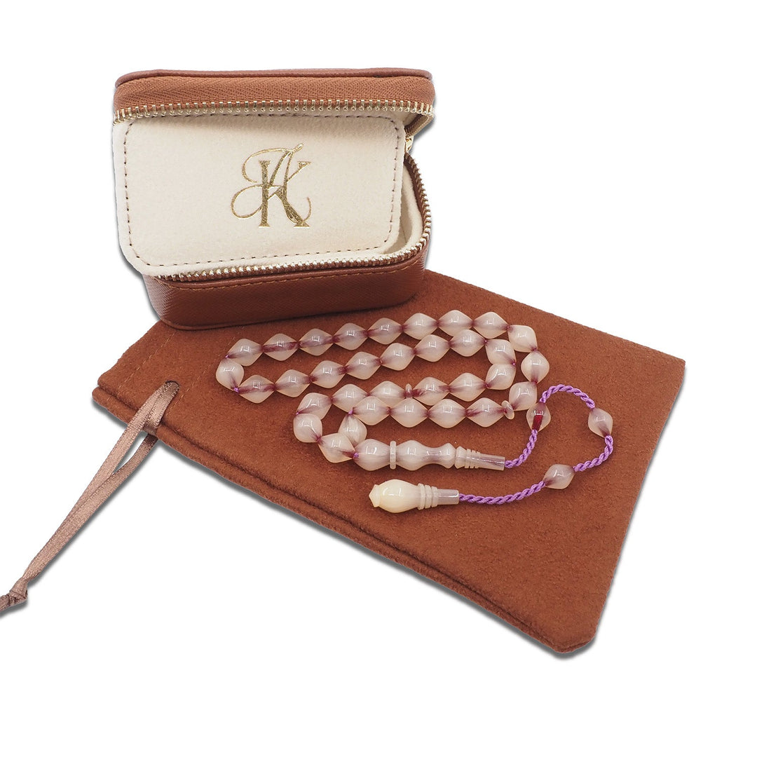 Aydın Köksal Master-Crafted Pressed Amber Tasbeeh with Special Box - WATD853