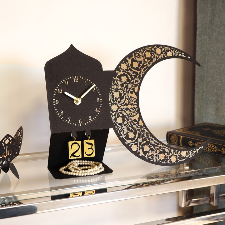 Metal Ramadan Calendar and Clock - WAMH220