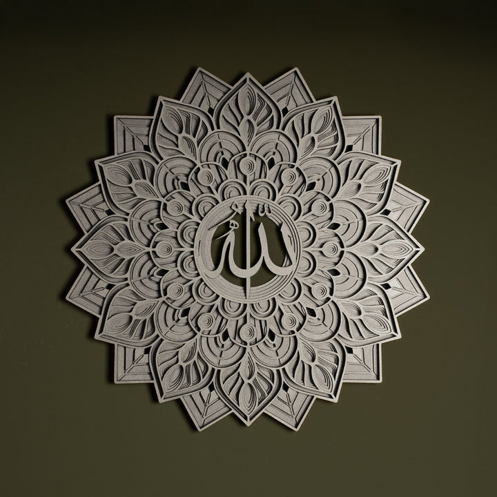3D Multilayer Allah Written Wooden Islamic Wall Art - WAAH004