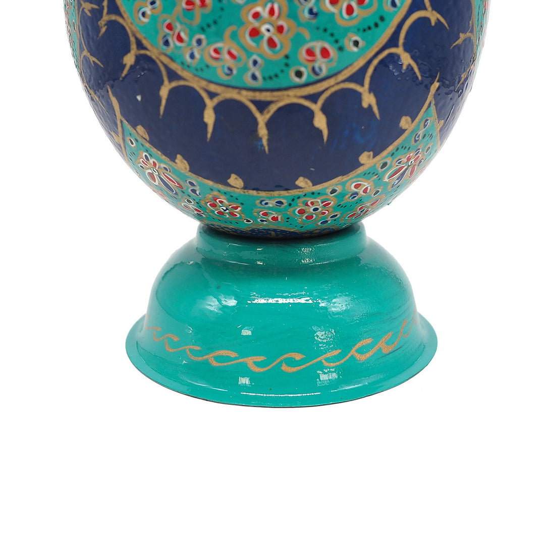 Floral Motif | Persian Hand-Embellished Ostrich Egg Decor - WAAH015