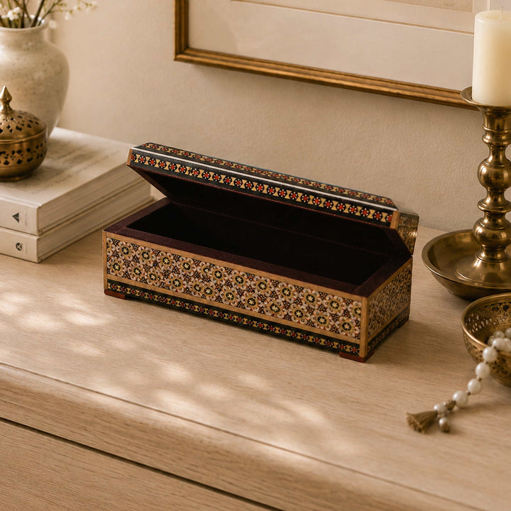 Hatem-Inlaid Wooden Box - WAAH029