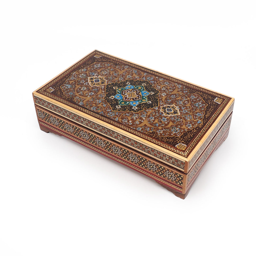 Hatem-Inlaid Wooden Box - WAAH032