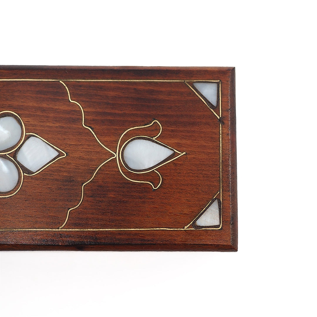 Handcrafted Mother-of-Pearl &amp; Copper Wire Inlaid Long Wooden Box – WAAH043