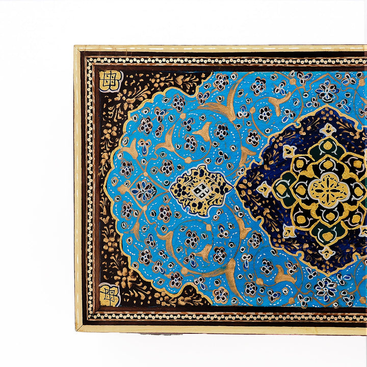 Traditional Motif | Handcrafted Hatem-Inlaid Wooden Box - WAAH121