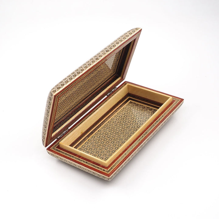 Handcrafted Hatem-Inlaid Wooden Box - WAAH122