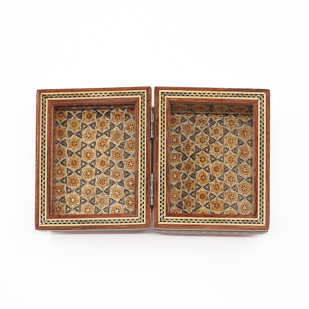Handcrafted Hatem-Inlaid Wooden Box - WAAH123