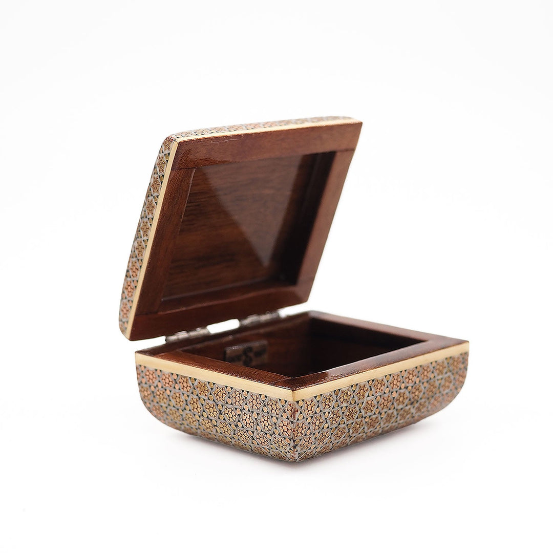 Handcrafted Hatem-Inlaid Wooden Box - WAAH124