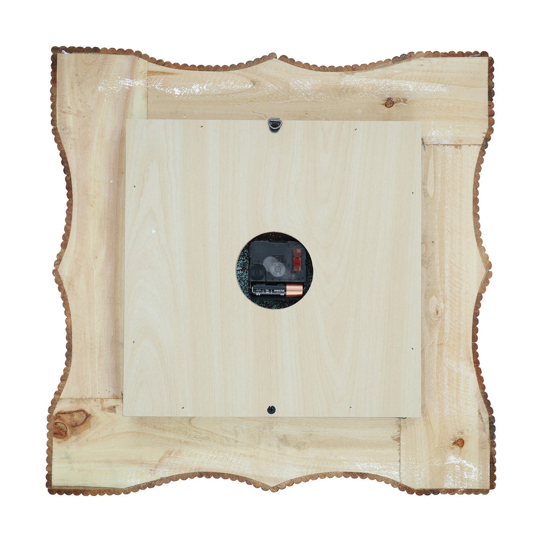 Handmade Hatem-Inlaid Wooden Wall Clock – WAAH149