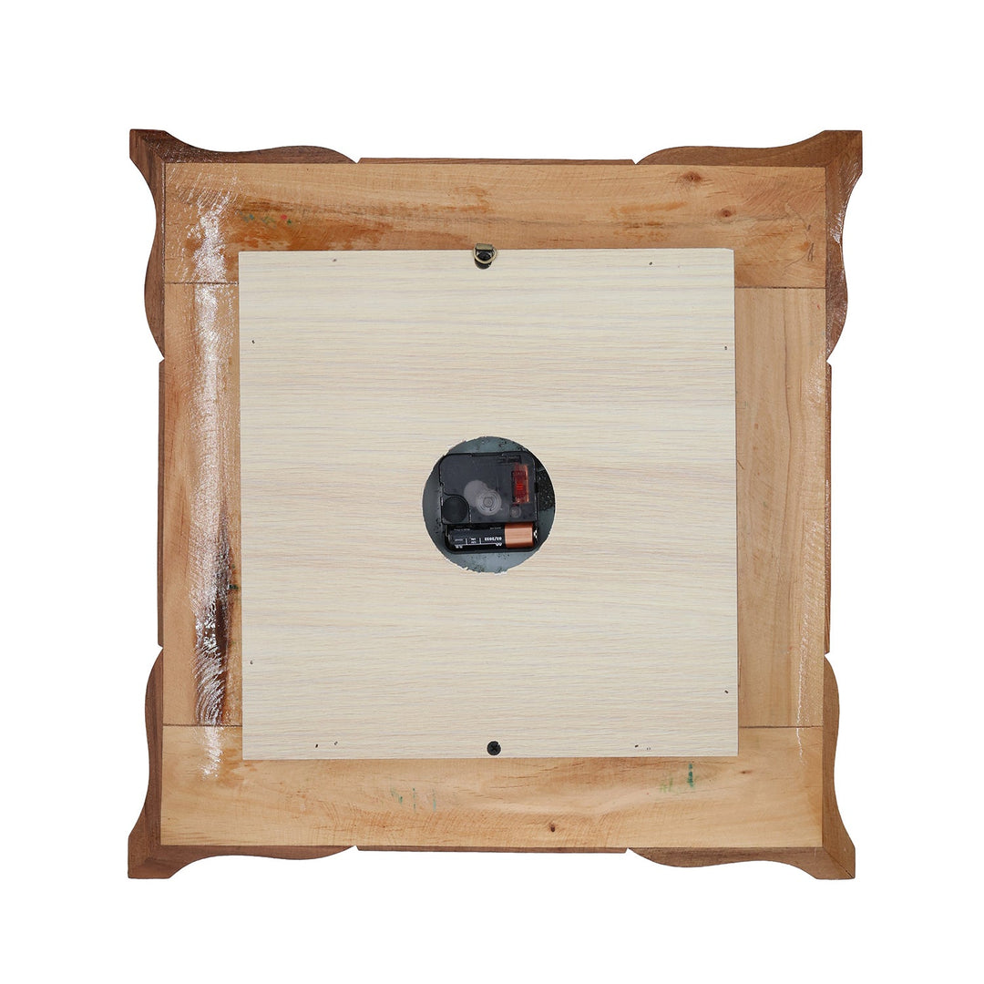 Handmade Hatem-Inlaid Wooden Wall Clock – WAAH151
