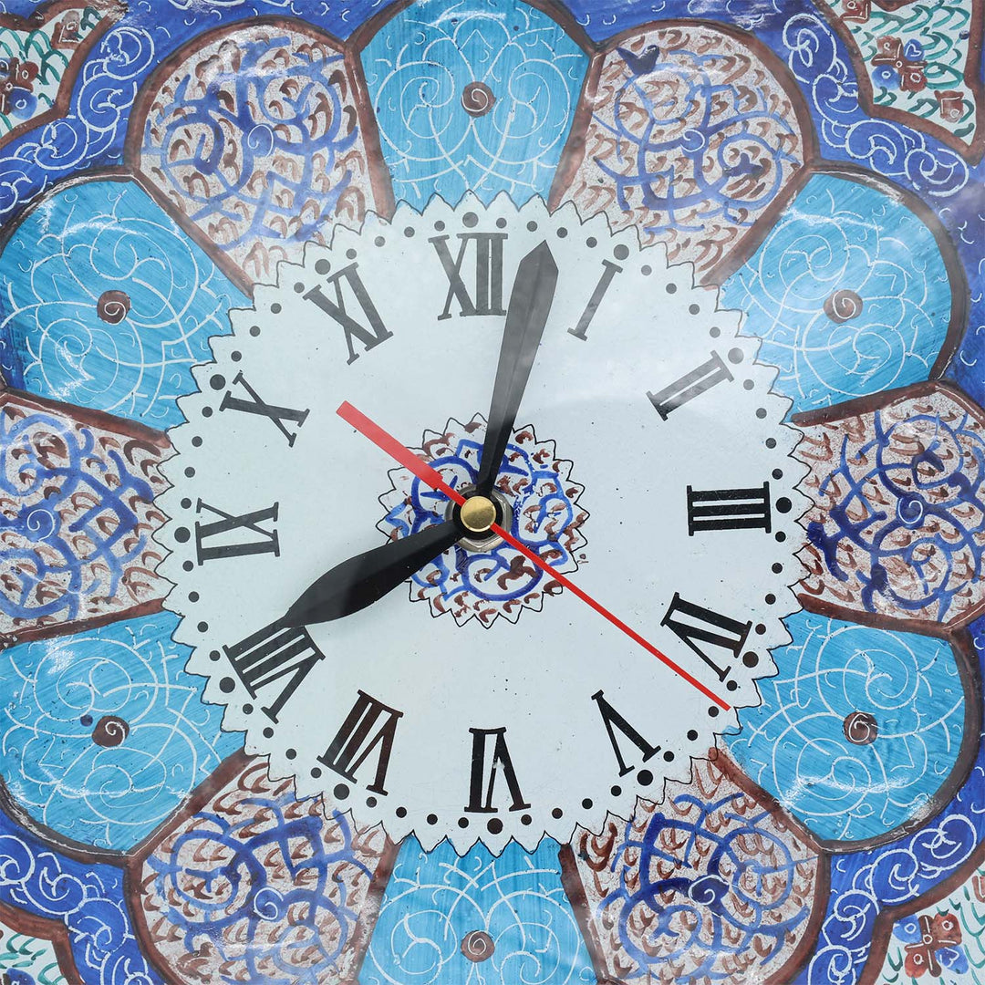 Handmade Hatem-Inlaid Wooden Wall Clock – WAAH152