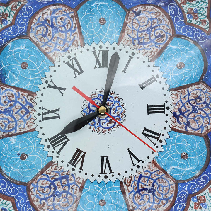 Handmade Hatem-Inlaid Wooden Wall Clock – WAAH152