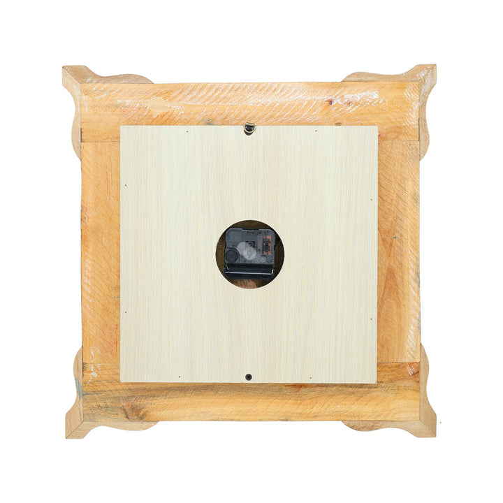Handmade Hatem-Inlaid Wooden Wall Clock – WAAH153