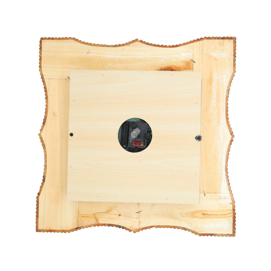 Handmade Hatem-Inlaid Wooden Wall Clock – WAAH154