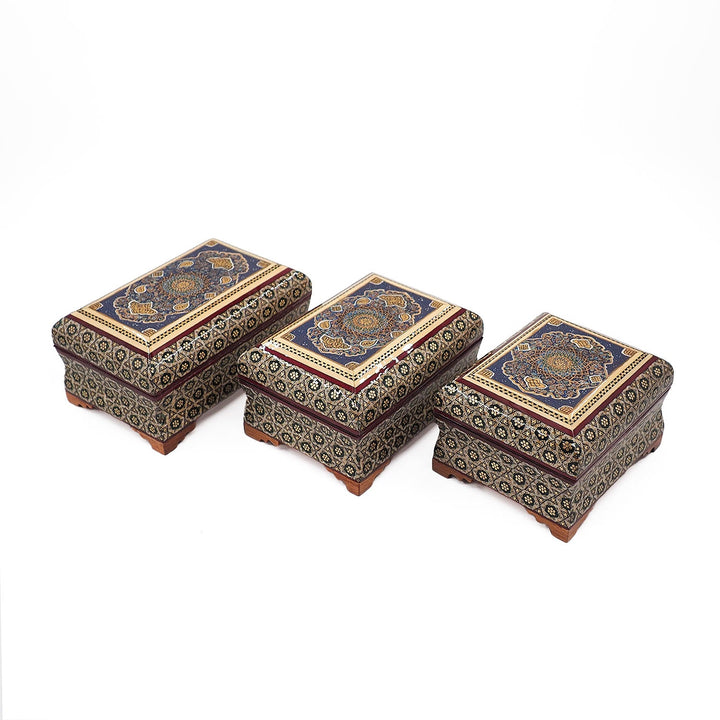 Handmade Hatem-Inlaid Wooden Decorative Box – WAAH156
