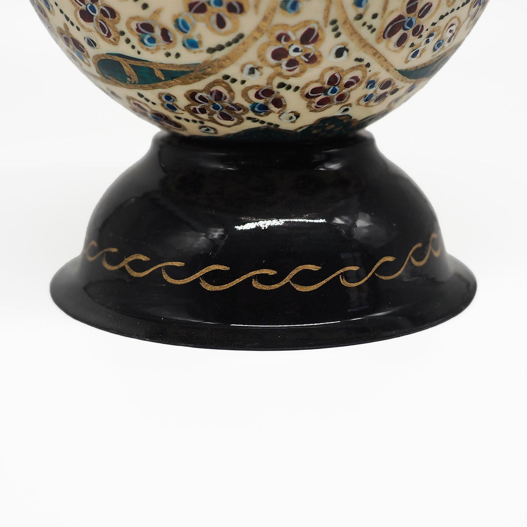 Hand-Embellished Natural Ostrich Egg Ornament – WAAH162