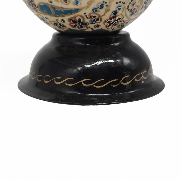 Hand-Embellished Natural Ostrich Egg Ornament – WAAH165