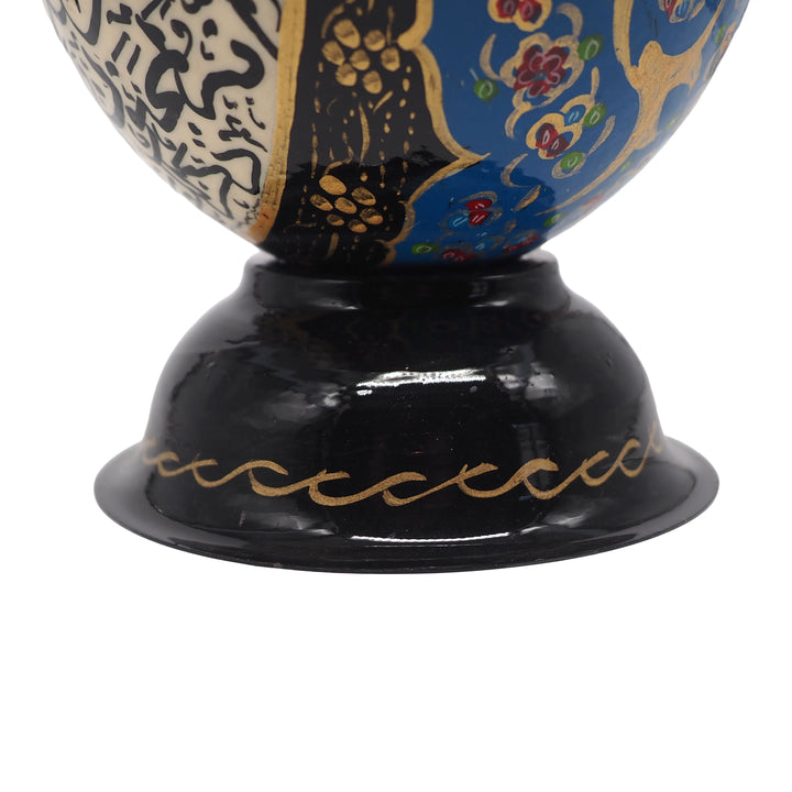 Hand-Embellished Natural Ostrich Egg Ornament – WAAH169