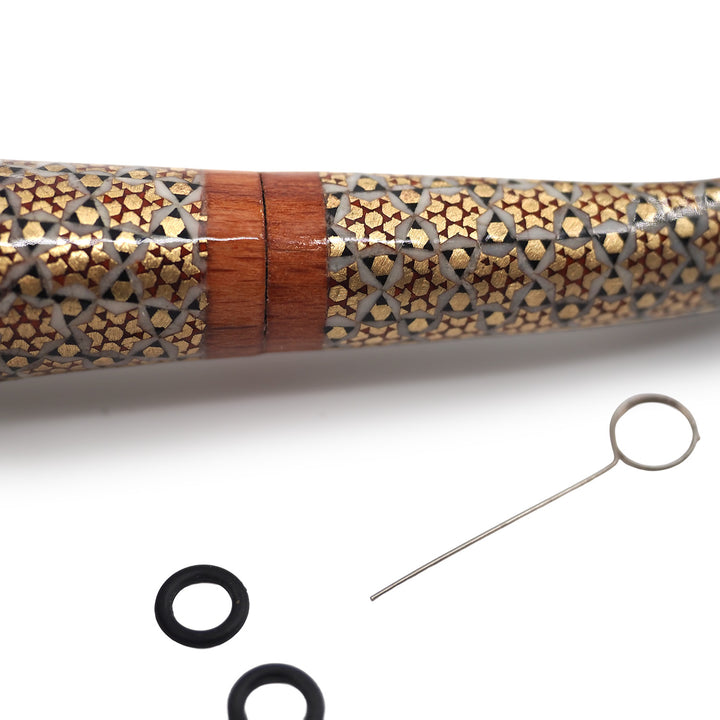 Handmade Hatem-Inlaid Wooden Smoking Pipe – WAAH175