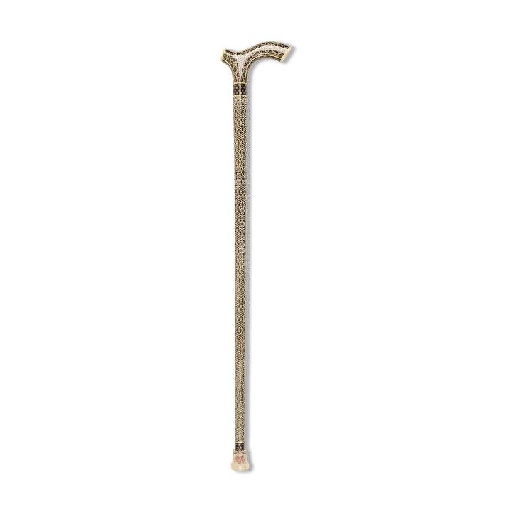 Handmade Hatem-Inlaid Wooden Walking Cane – WAAH176
