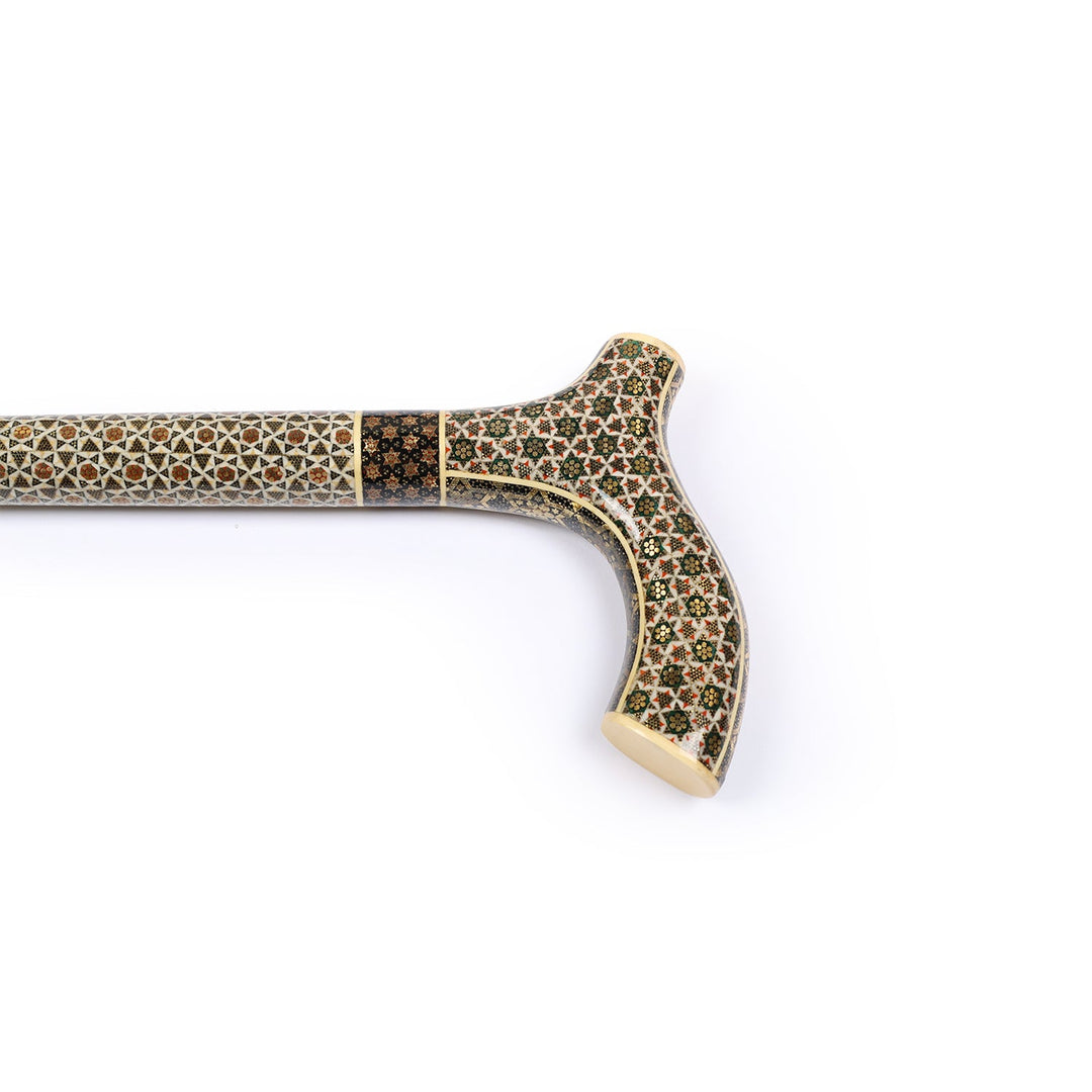 Handmade Hatem-Inlaid Wooden Walking Cane – WAAH176