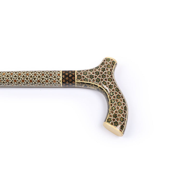 Handmade Hatem-Inlaid Wooden Walking Cane – WAAH176