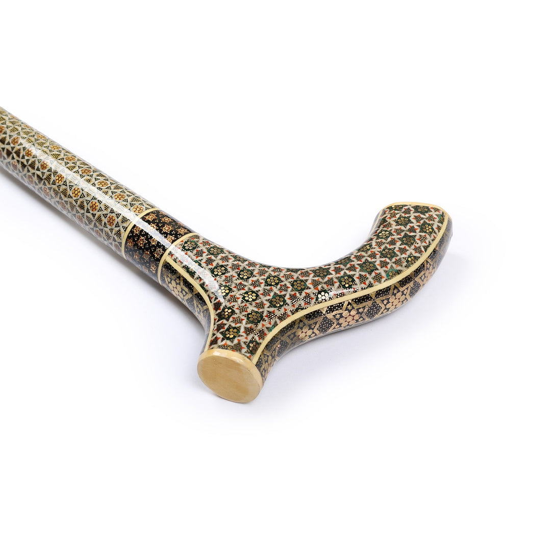 Handmade Hatem-Inlaid Wooden Walking Cane – WAAH176