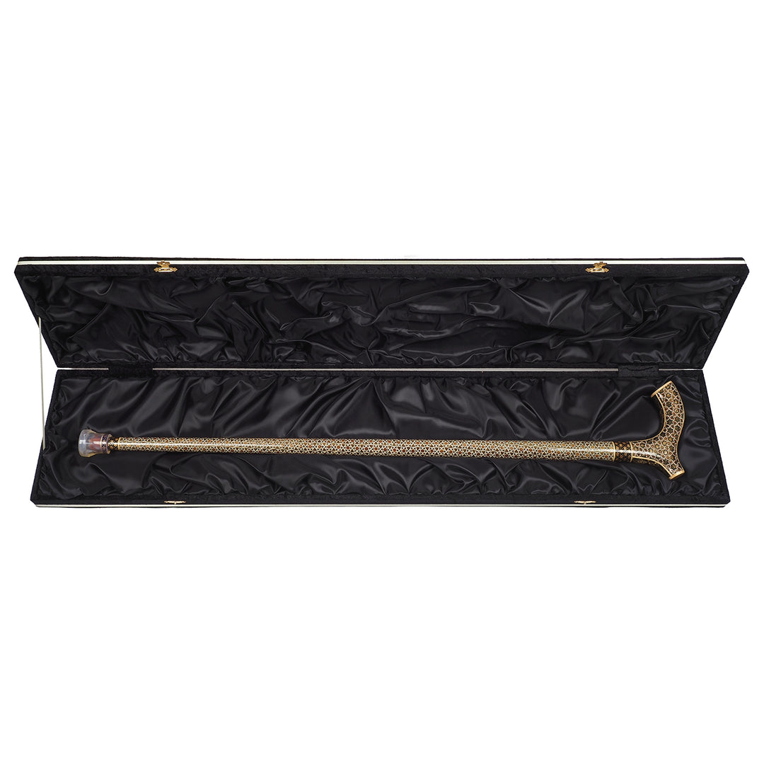 Handmade Hatem-Inlaid Wooden Walking Cane – WAAH176