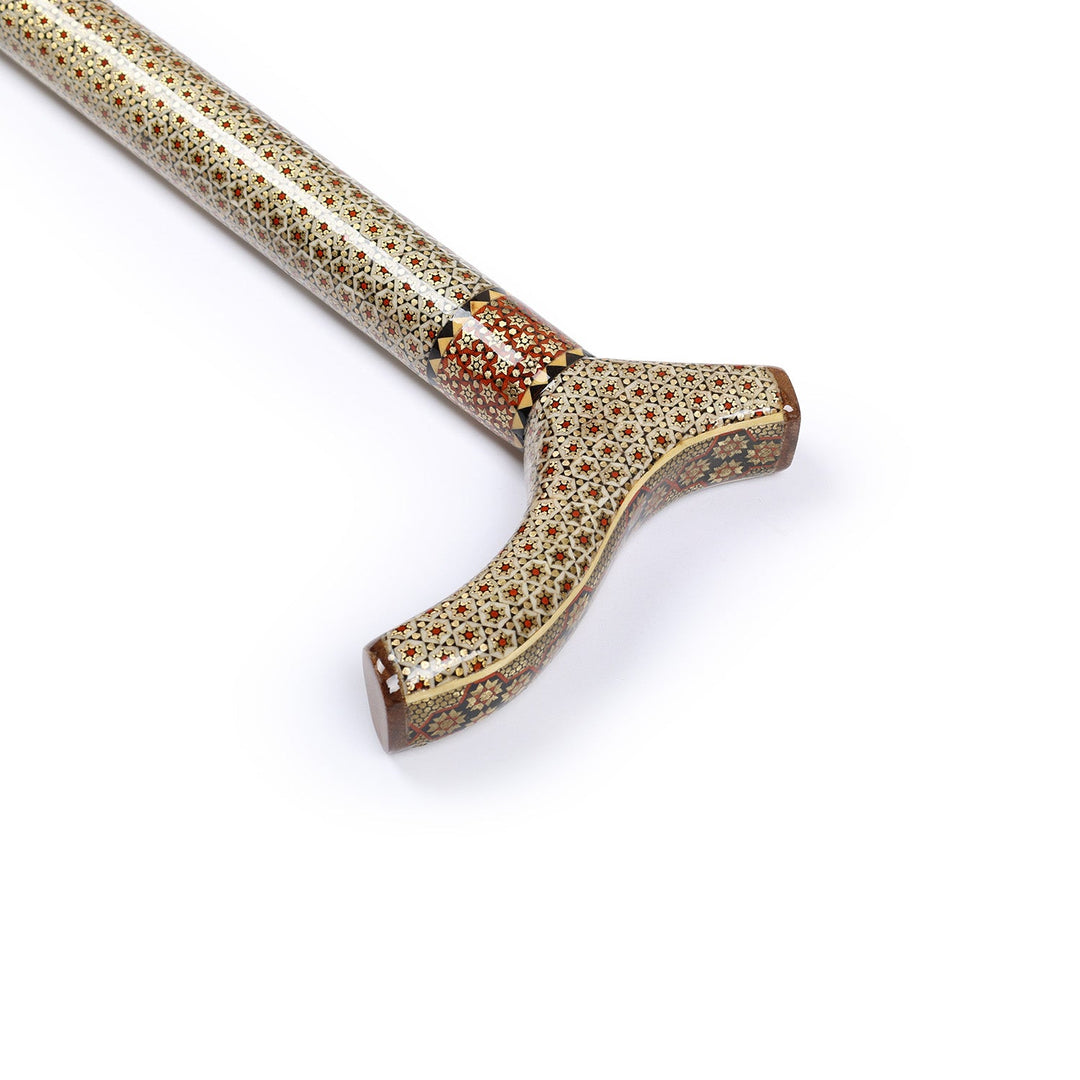 Handmade Hatem-Inlaid Wooden Walking Cane – WAAH177