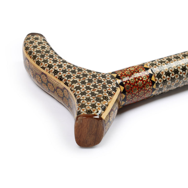 Handmade Hatem-Inlaid Wooden Walking Cane – WAAH179