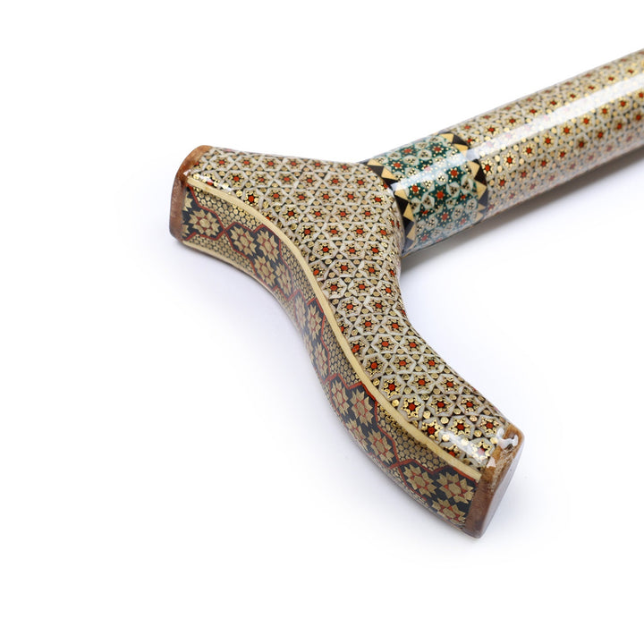 Handmade Hatem-Inlaid Wooden Walking Cane – WAAH180