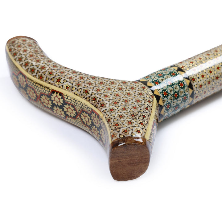 Handmade Hatem-Inlaid Wooden Walking Cane – WAAH180