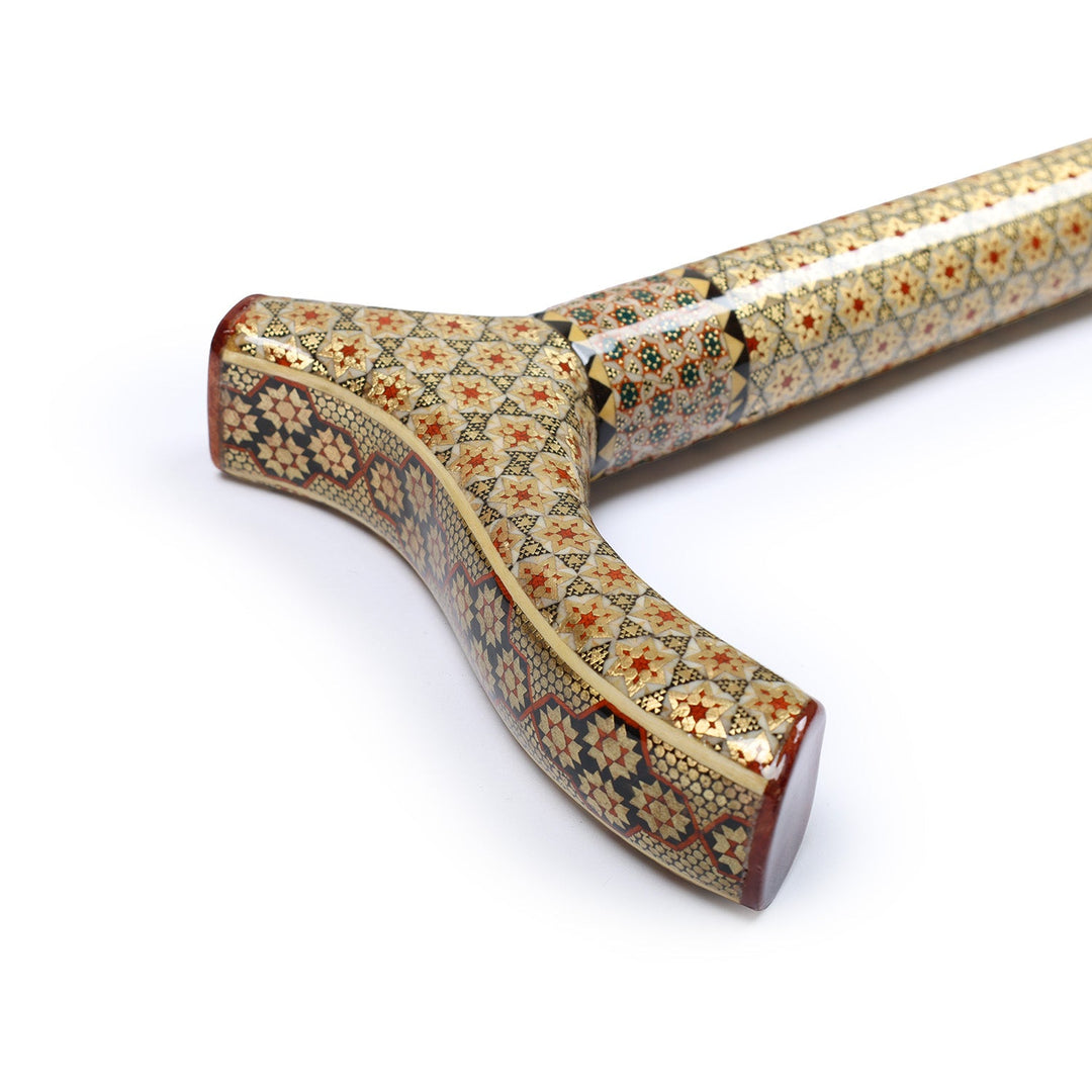Handmade Hatem-Inlaid Wooden Walking Cane – WAAH181
