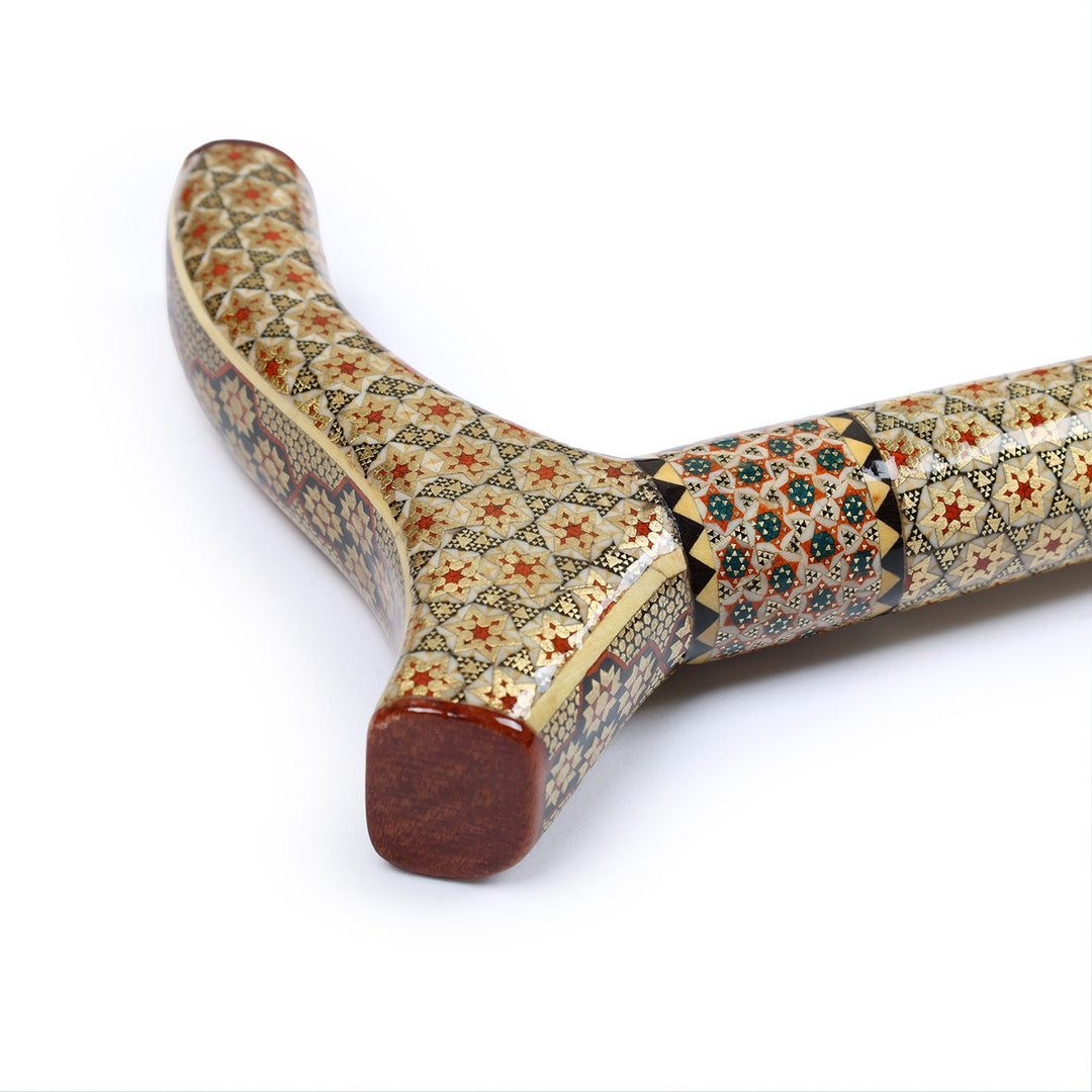 Handmade Hatem-Inlaid Wooden Walking Cane – WAAH181