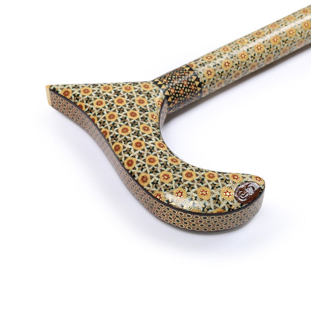 Handmade Hatem-Inlaid Wooden Walking Cane – WAAH182