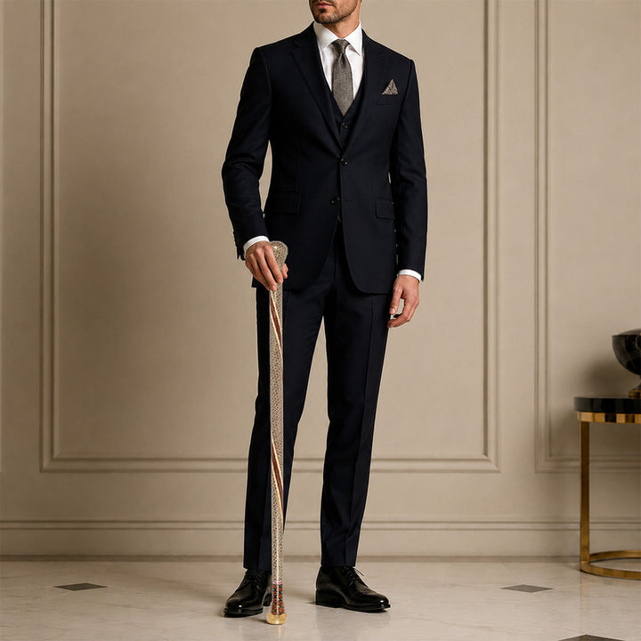 Handmade Hatem-Inlaid Wooden Walking Cane – WAAH185