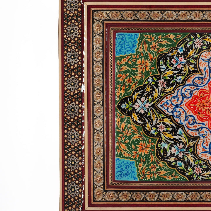 Handcrafted Hatem-Inlaid Wooden Box - WAAH231