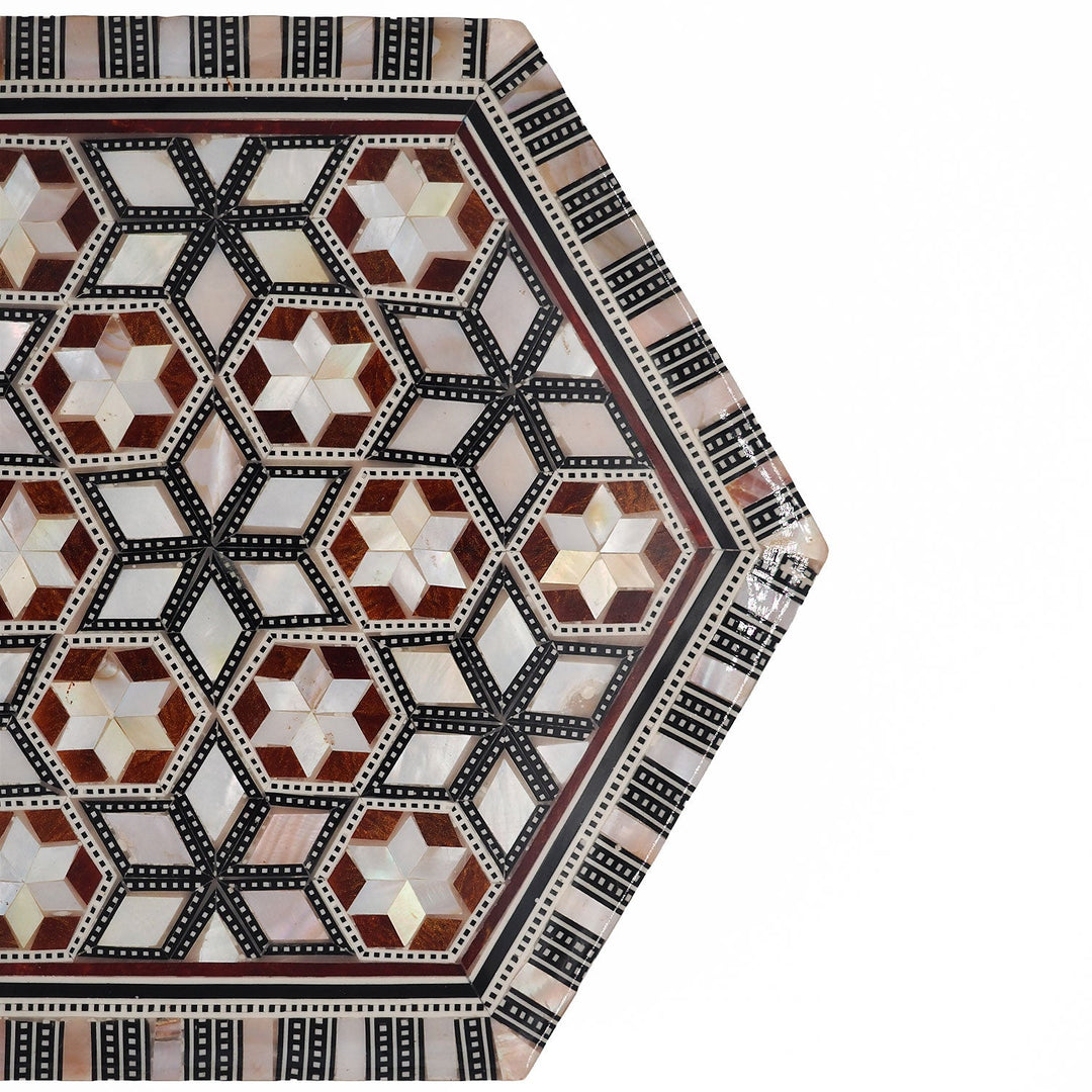 Handcrafted Mother-of-Pearl Inlaid Wooden Box - WAAH243
